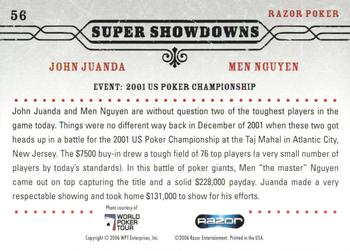 2006 Razor Poker #56 John Juanda / Men Nguyen Back